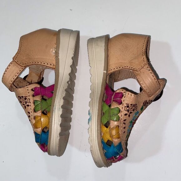 Tres Reinas Original Leather Blue Tag Detailed Craftsmanship Kids Shoes Size 6C - Picture 8 of 16